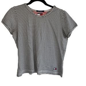Tommy Hilfiger Vintage y2k Striped women's shirt Size Large